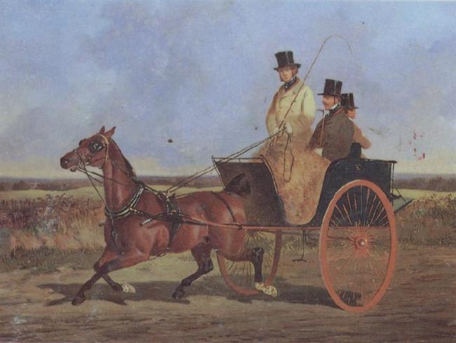 John Frederick Herring A Horse and Trap on the York Road oil painting image